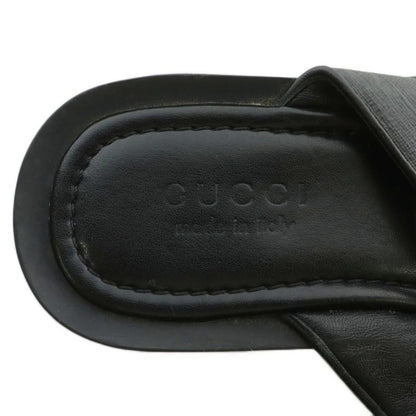 Gucci Flip Flops Thong Leather GG Supreme Sherry Line 6.5 25.5cm (10.04in)