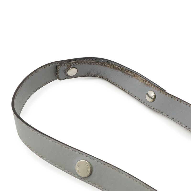 Fendi BY THE WAY By The Way Medium Handbag 2WAY Shoulder Bag Leather Blue Grey