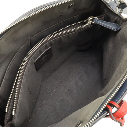 Fendi BY THE WAY By The Way Medium Handbag 2WAY Shoulder Bag Leather Blue Grey