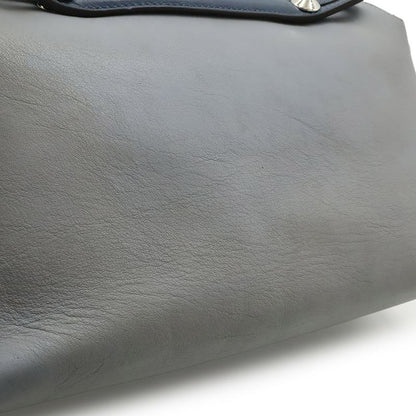 Fendi BY THE WAY By The Way Medium Handbag 2WAY Shoulder Bag Leather Blue Grey