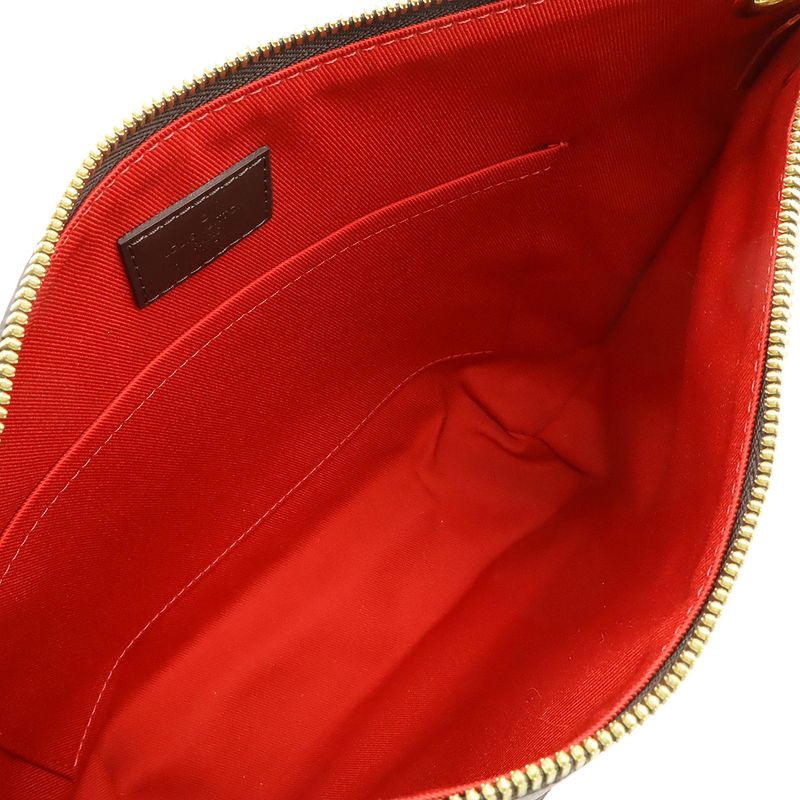 Louis Vuitton Damier South Bank Shoulder Bag Crossbody Fringe Tassel Charm