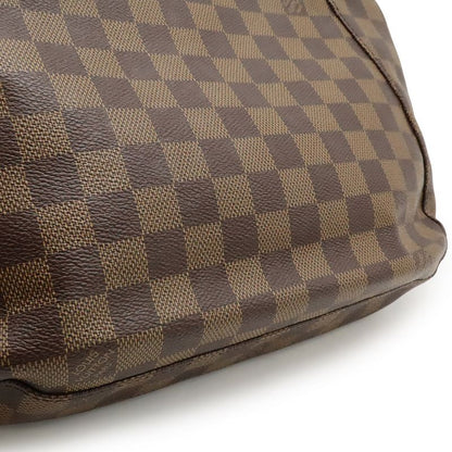 Louis Vuitton Damier South Bank Shoulder Bag Crossbody Fringe Tassel Charm