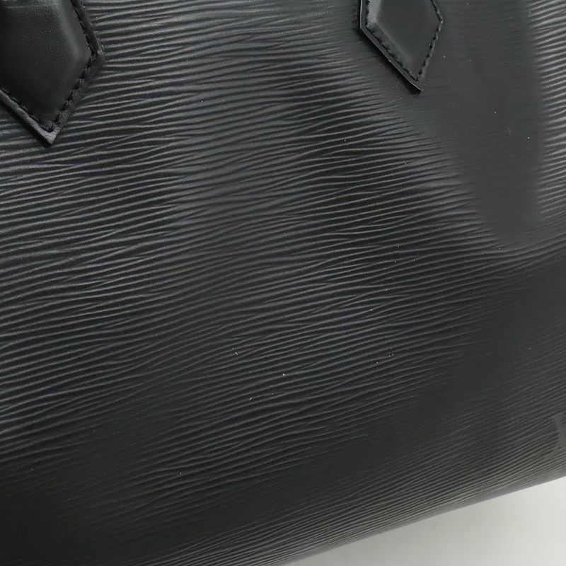 Louis Vuitton Epi Speedy 30 Handbag Mini Boston Bag Leather Noir Black Gold