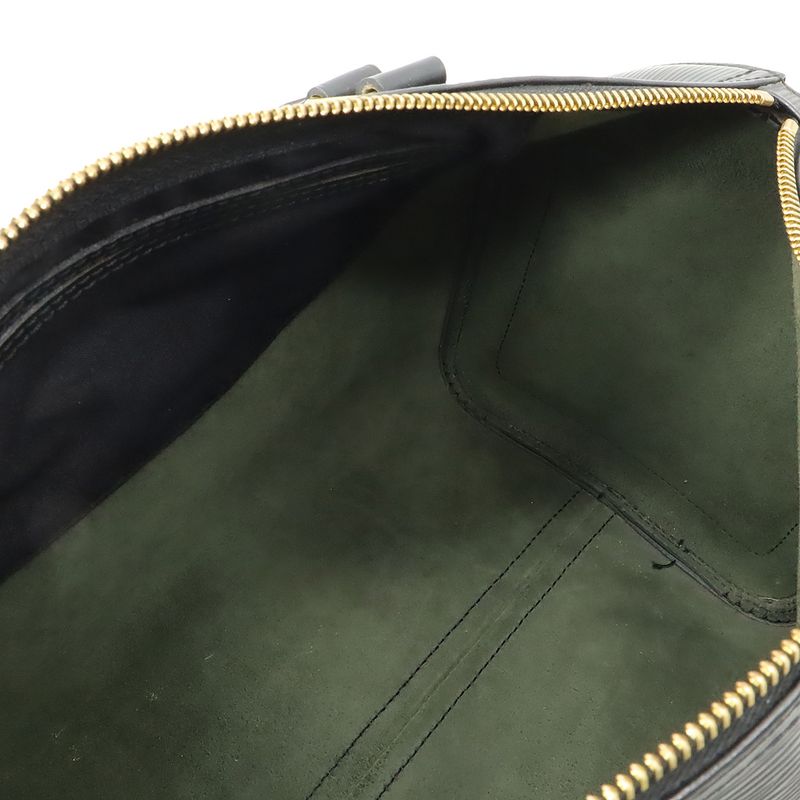 Louis Vuitton Epi Speedy 30 Handbag Mini Boston Bag Leather Noir Black Gold