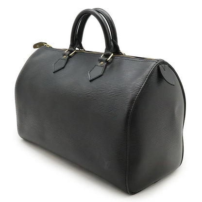 Louis Vuitton Epi Speedy 35 Handbag Boston Bag Leather Noir Black M42992