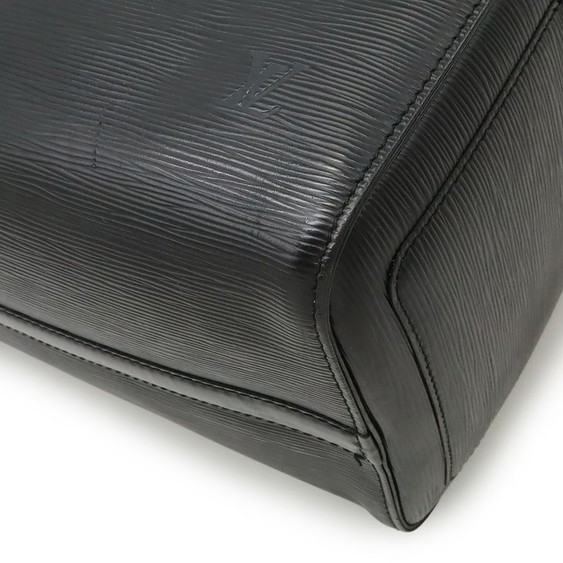 Louis Vuitton Epi Speedy 35 Handbag Boston Bag Leather Noir Black M42992