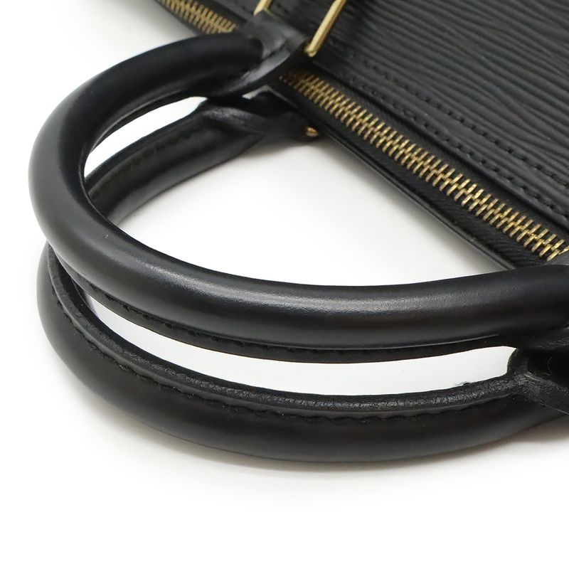 Louis Vuitton Epi Speedy 35 Handbag Boston Bag Leather Noir Black M42992