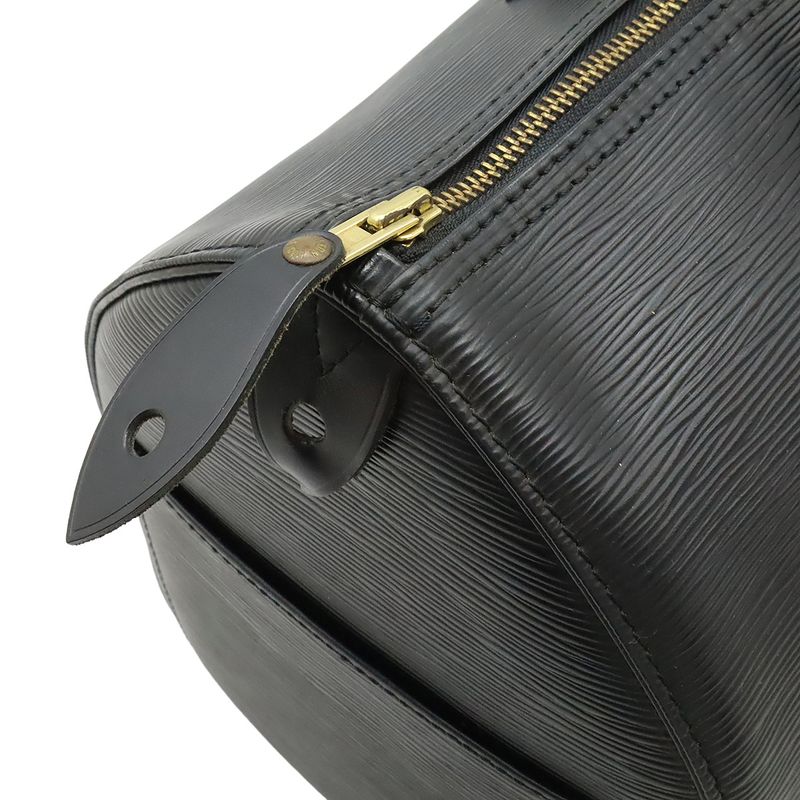 Louis Vuitton Epi Speedy 35 Handbag Boston Bag Leather Noir Black M42992