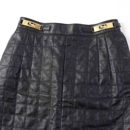 Celine 2h251978e Horse Carriage With Hardware Quilted Leather Miniskirt With