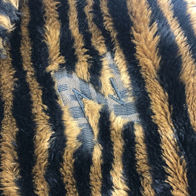 Fendi Long Coat Zucca Pecan Acrylic Brown