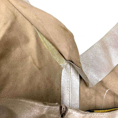 Fendi Vintage Leather Dress Beige 40