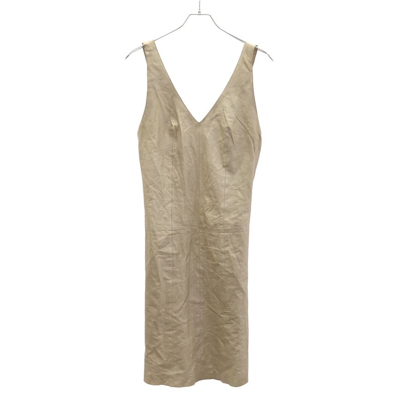 Fendi Vintage Leather Dress Beige 40