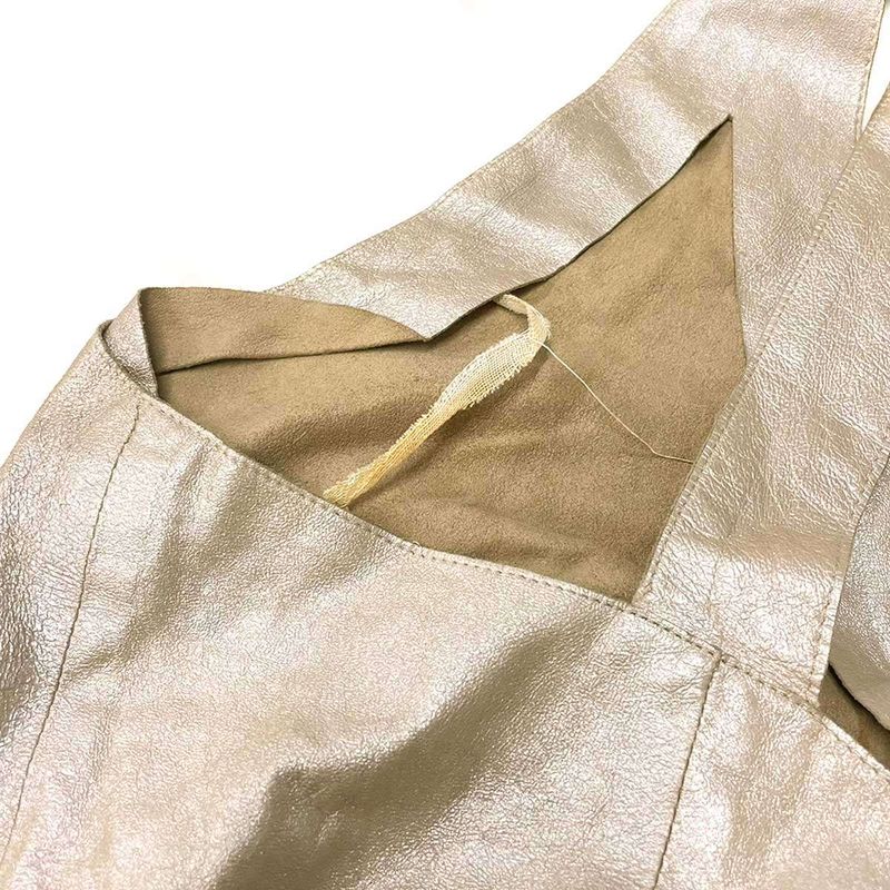 Fendi Vintage Leather Dress Beige 40