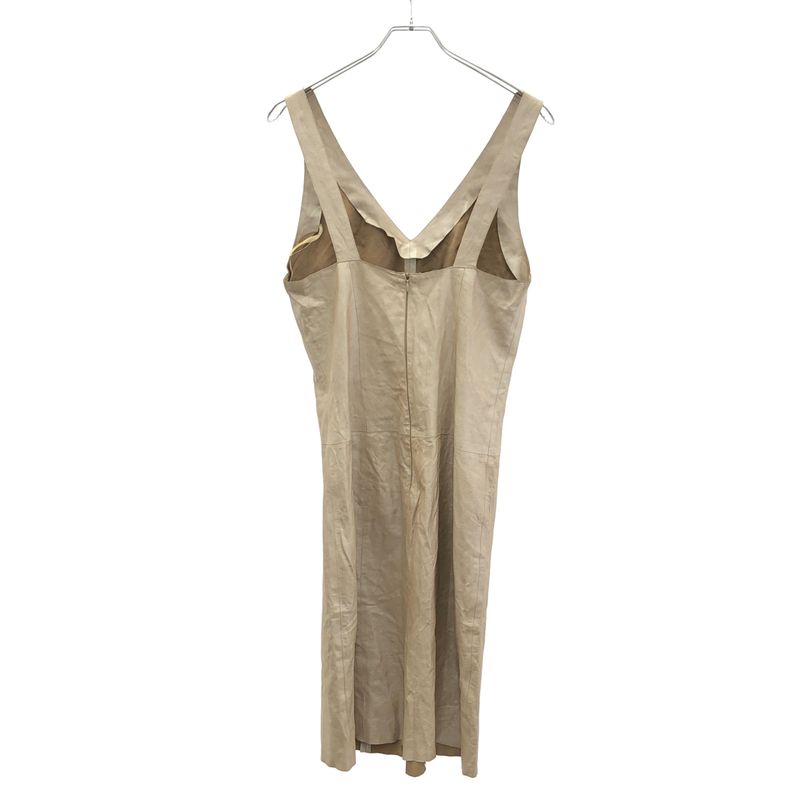 Fendi Vintage Leather Dress Beige 40
