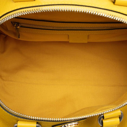 Gucci Interlocking G Boston Bag Shoulder Bag Duffel Bag 3WAY 587866 Yellow