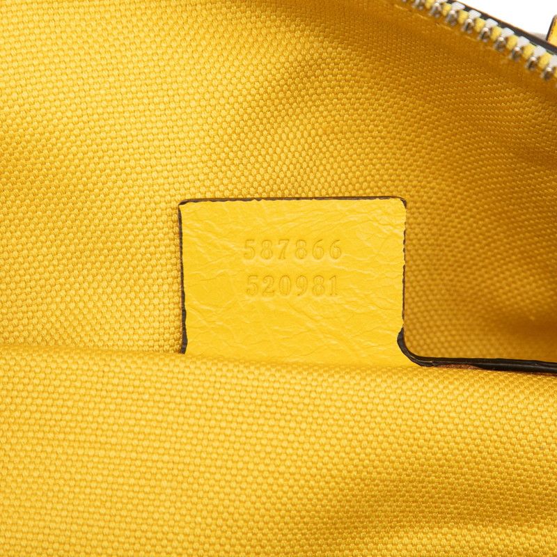 Gucci Interlocking G Boston Bag Shoulder Bag Duffel Bag 3WAY 587866 Yellow
