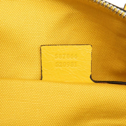 Gucci Interlocking G Boston Bag Shoulder Bag Duffel Bag 3WAY 587866 Yellow