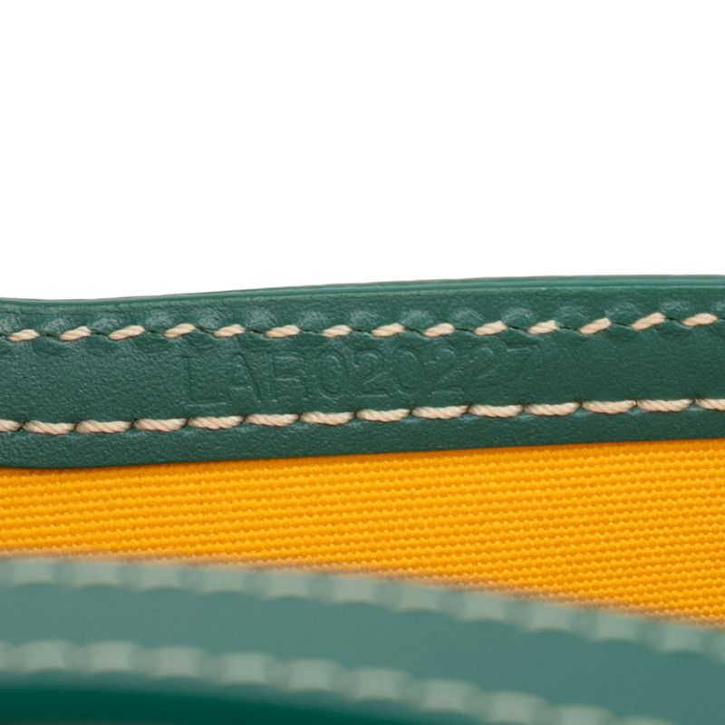 Goyard Monte Carlo PM Clutch Bag Shoulder Bag Green PVC Leather Ladies Goyard