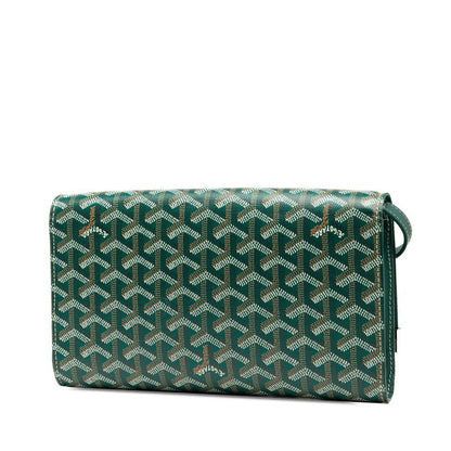 Goyard Monte Carlo PM Clutch Bag Shoulder Bag Green PVC Leather Ladies Goyard
