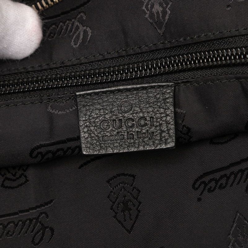 Guccissima Business Bag Shoulder Bag 2WAY 208463 Black Leather Men's Gucci