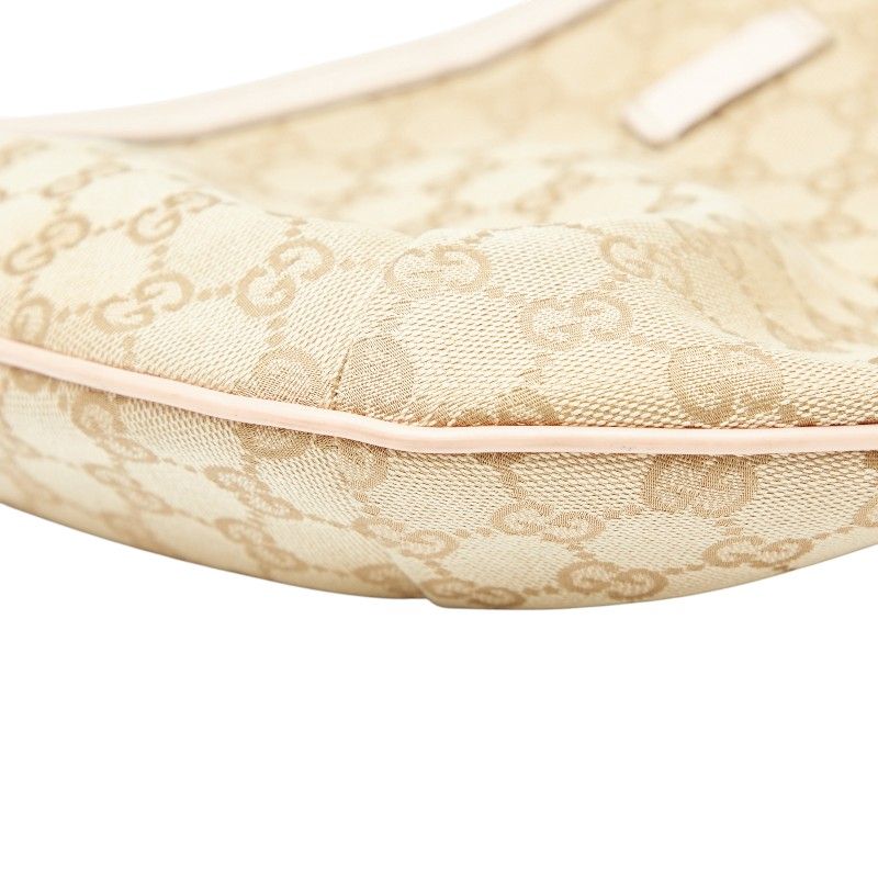 Gucci GG Campus Sherry Line Crossbody Shoulder Bag 181092 Beige Pink Canvas