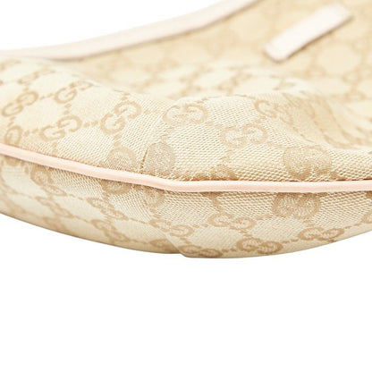 Gucci GG Campus Sherry Line Crossbody Shoulder Bag 181092 Beige Pink Canvas