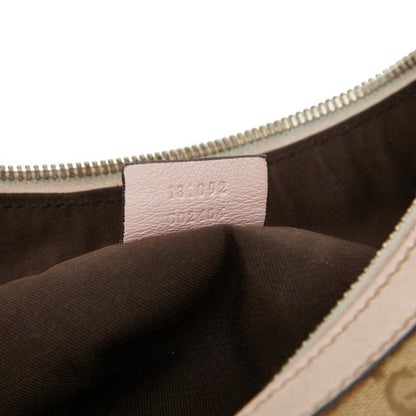 Gucci GG Campus Sherry Line Crossbody Shoulder Bag 181092 Beige Pink Canvas