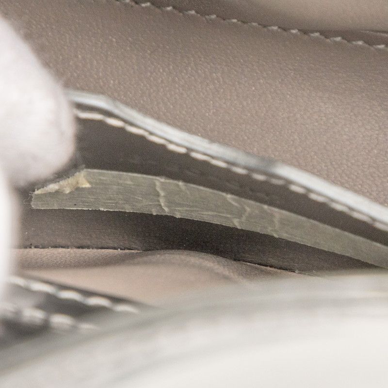 Dior Canage Baby Dior Lady Dior Nano Handbag Shoulder Bag 2WAY Silver Patent