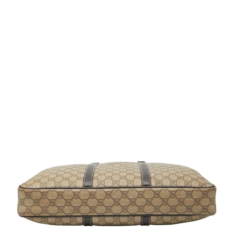 Gucci GG Supreme 201480 Beige Brown PVC Leather Men's Gucci