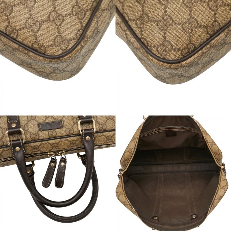 Gucci GG Supreme 201480 Beige Brown PVC Leather Men's Gucci