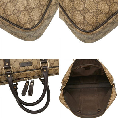 Gucci GG Supreme 201480 Beige Brown PVC Leather Men's Gucci