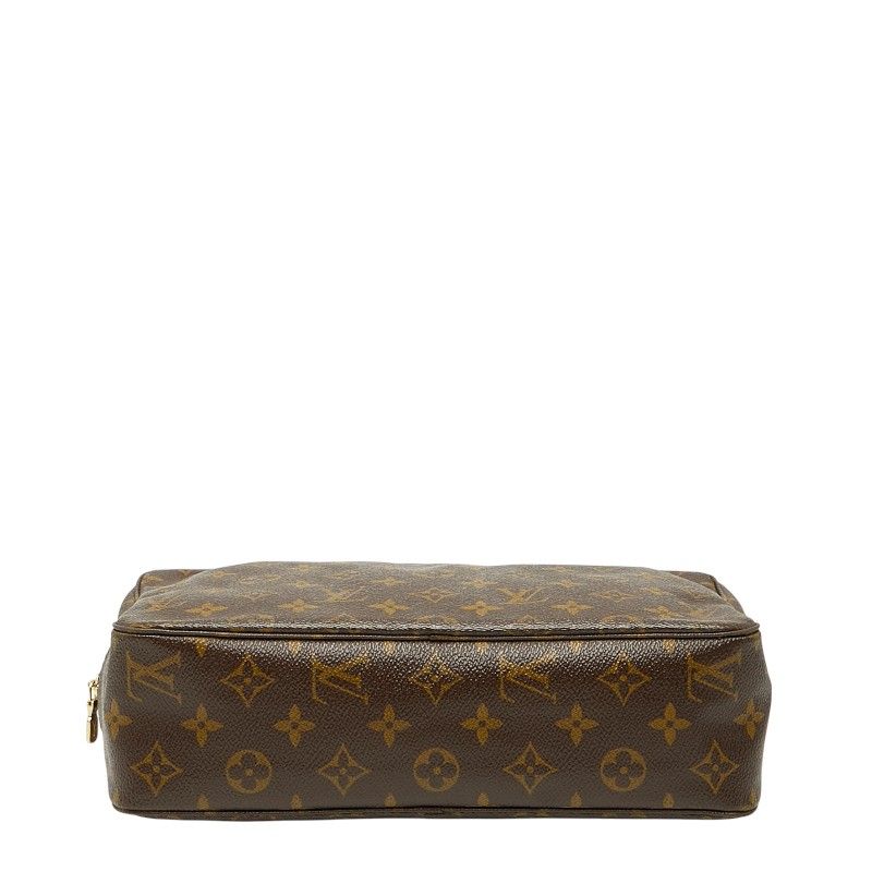 Louis Vuitton Monogram Trousse Toilette 28 Second Bag Clutch Bag M47522 Brown