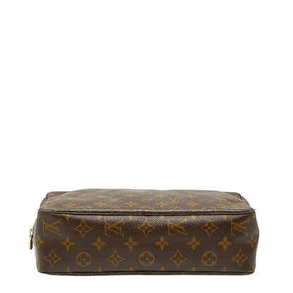 Louis Vuitton Monogram Trousse Toilette 28 Second Bag Clutch Bag M47522 Brown