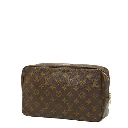 Louis Vuitton Monogram Trousse Toilette 28 Second Bag Clutch Bag M47522 Brown