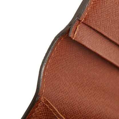 Louis Vuitton Monogram Portefeuille Trésor M61736 Brown PVC Leather Women Louis