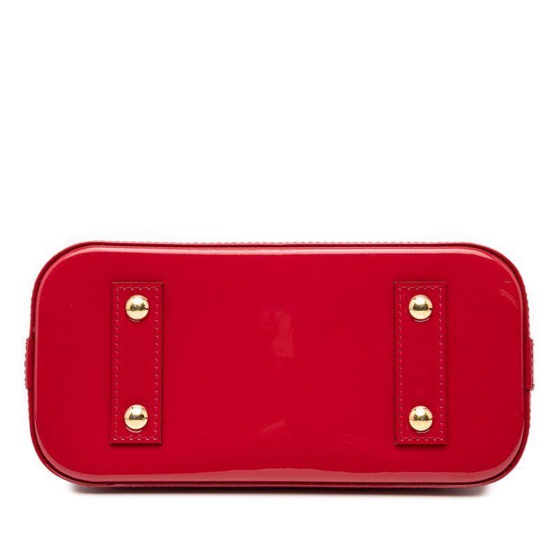 Louis Vuitton Monogram Vernis Alma BB Handbag Shoulder Bag 2WAY M91606 Pomme