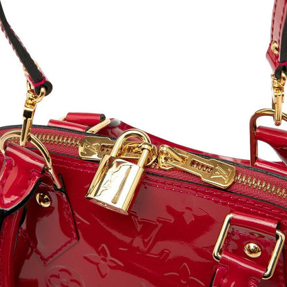 Louis Vuitton Monogram Vernis Alma BB Handbag Shoulder Bag 2WAY M91606 Pomme
