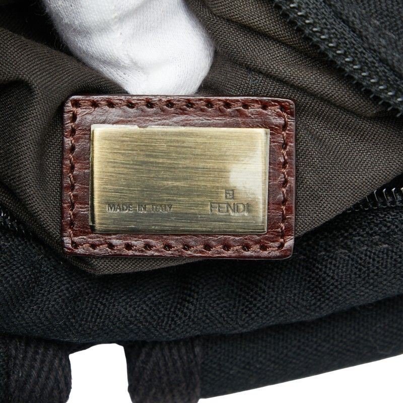 Fendi Zucca 7va149 Black Canvas Women's Fendi