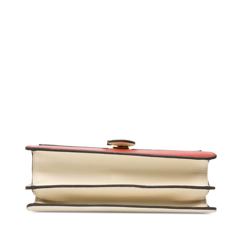 Gucci Dionysus Bamboo Handbag Shoulder Bag 2WAY 448075 White Navy Red Leather