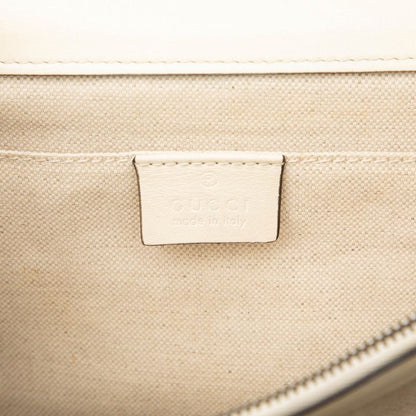 Gucci Dionysus Bamboo Handbag Shoulder Bag 2WAY 448075 White Navy Red Leather