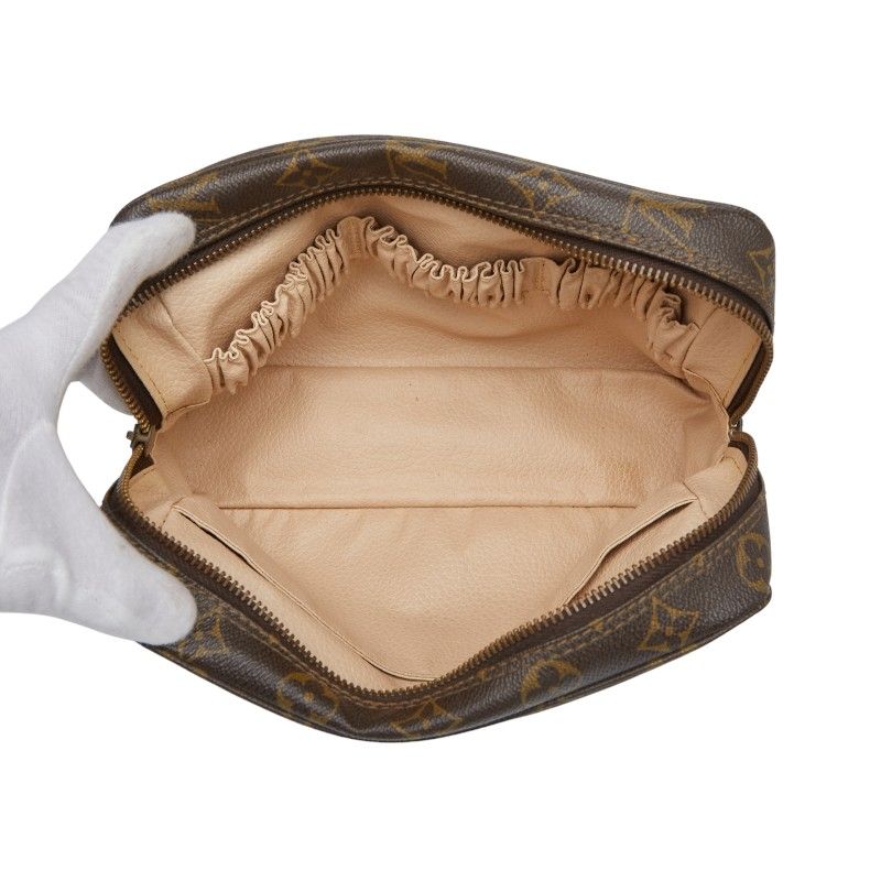 Louis Vuitton Monogram Trousse Toilette 23 Second Bag Clutch Bag M47524 Brown