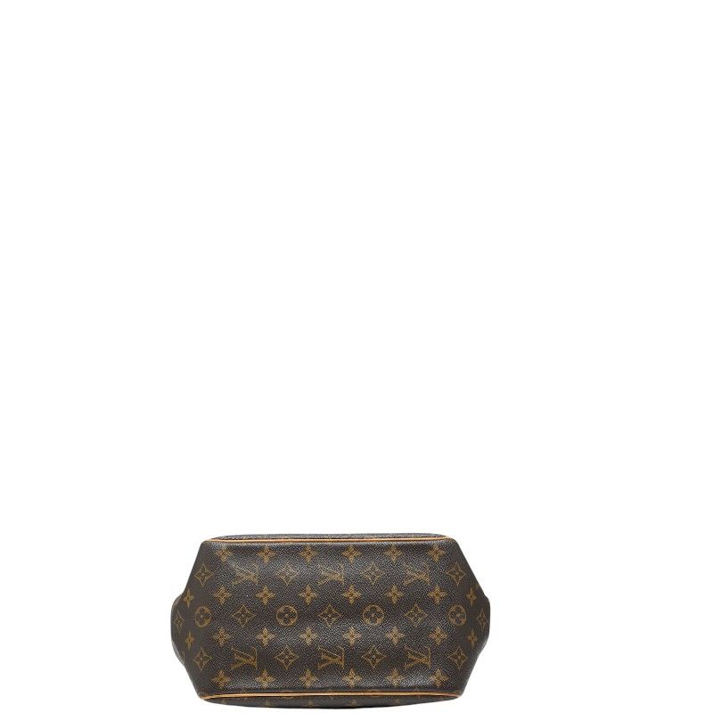 Louis Vuitton Monogram Batignolles Handbag Tote Bag M51156 Brown PVC Leather
