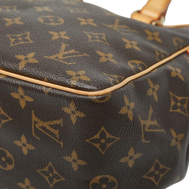 Louis Vuitton Monogram Batignolles Handbag Tote Bag M51156 Brown PVC Leather
