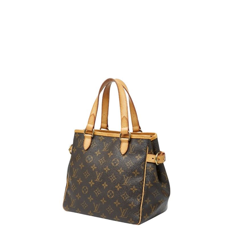 Louis Vuitton Monogram Batignolles Handbag Tote Bag M51156 Brown PVC Leather