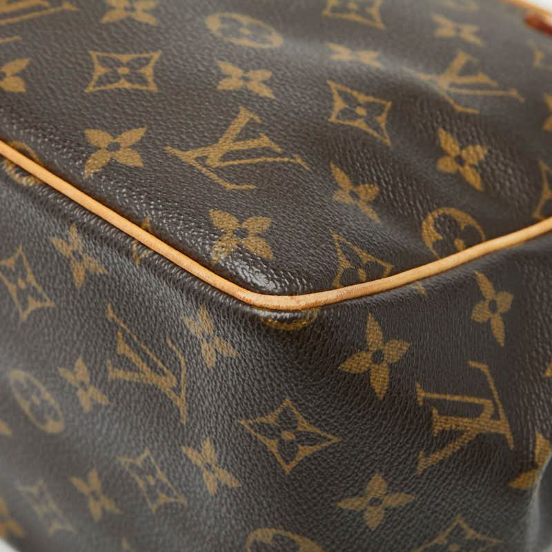 Louis Vuitton Monogram Batignolles Handbag Tote Bag M51156 Brown PVC Leather