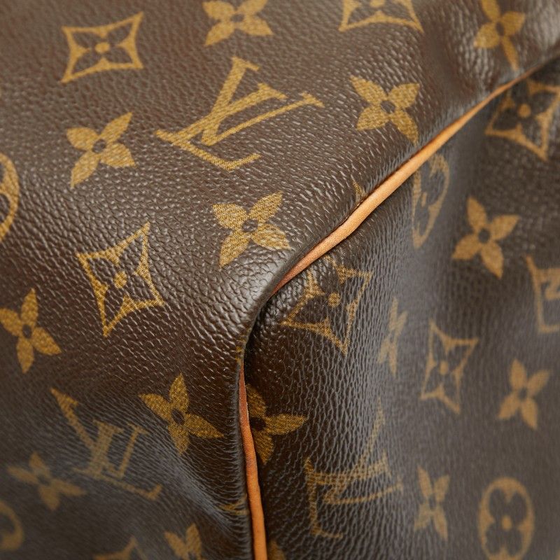 Louis Vuitton Monogram Speedy 30 Handbag Mini Boston Bag M41108 Brown PVC
