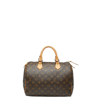Louis Vuitton Monogram Speedy 30 Handbag Mini Boston Bag M41108 Brown PVC