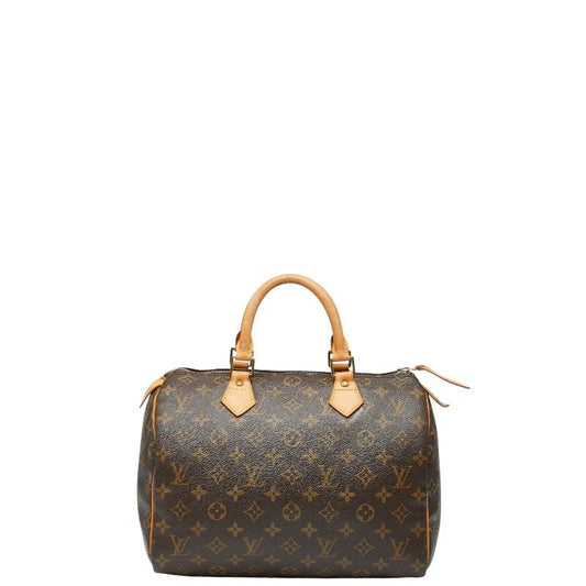 Louis Vuitton Monogram Speedy 30 Handbag Mini Boston Bag M41108 Brown PVC