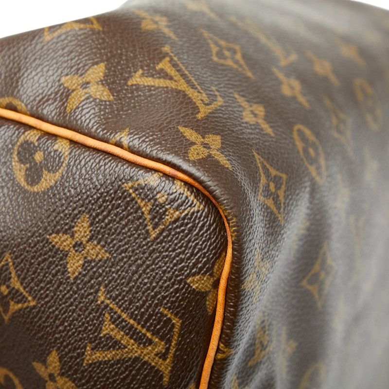 Louis Vuitton Monogram Speedy 30 Handbag Mini Boston Bag M41108 Brown PVC
