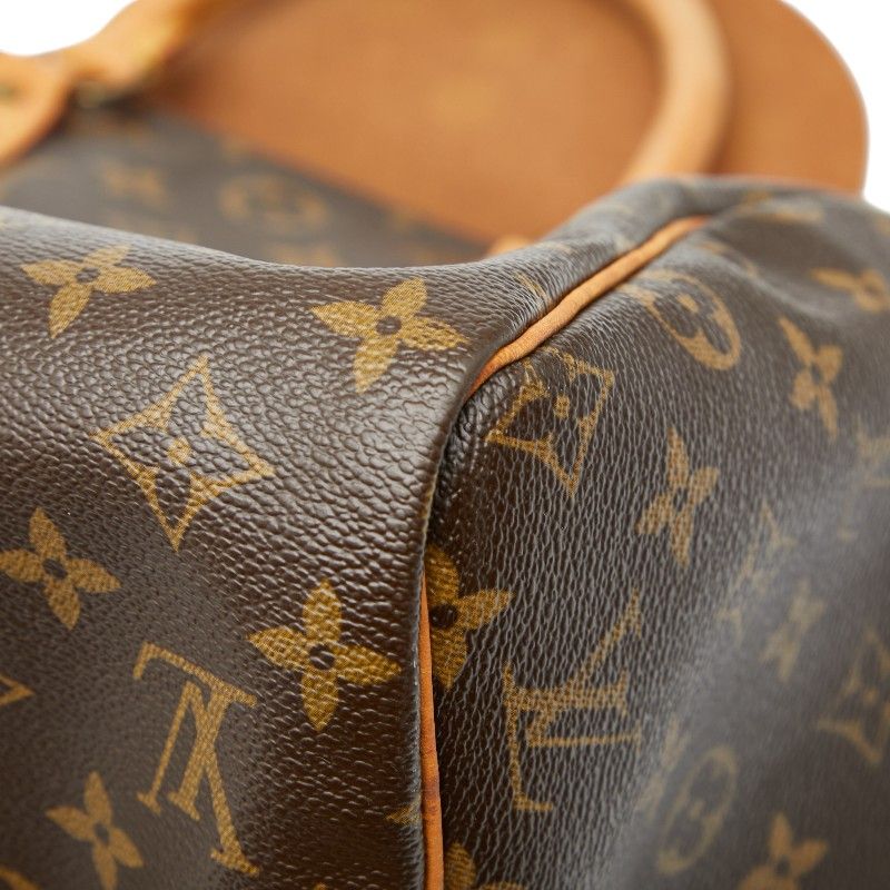 Louis Vuitton Monogram Speedy 30 Handbag Mini Boston Bag M41108 Brown PVC
